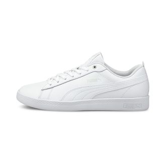 Puma Scarpe da ginnastica da donna in pelle Smash V2, Scarpe, Bianco, 38.5