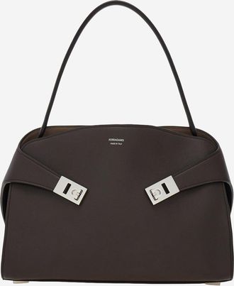 Ferragamo knuffel zacht lederen schoudertas