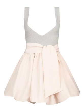 Liu Jo sleeveless knitted mini dress - Neutrals