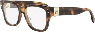 Fendi Fold Eyeglasses - Dames - Brillen - Bruin - 53 MM - Accessoires
