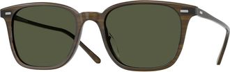 Oliver Peoples Laedin Zonnebril - unisex - Zonnebrillen - Groen - 52 MM - Accessoires