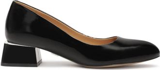 Kazar Gelakte pumps met lage brede hak - Dames - Pumps - Zwart - 35 EU - Leer - Schoenen