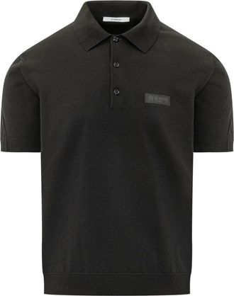Givenchy Tops, Heren, Zwart, M, Katoen, Couture Seam Polo