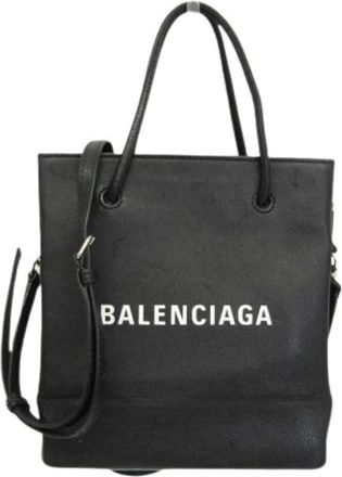 Balenciaga Pre-owned Everyday Shopping Tote XXS - Dames - Vintage Shopper - Zwart - ONE Size - Leer - Vintage