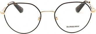 Burberry BE1388D1109 Round Metal Frame Eyeglasses - Black