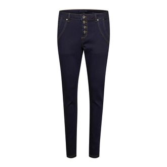 Cream Dark Blue Rinse Jeans - Slim Fit - female - Cream - Skinny Fit Jeans - Black - W24 - Jeans