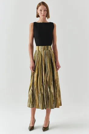 Exquise Sloan Striped Skirt in Yellow at Nordstrom, Size X-Small