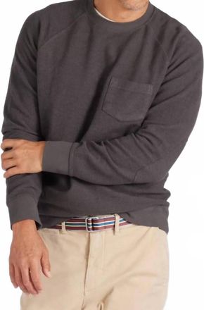 Grayers Dunlop Reverse Fleece Crew Neck Sweater In Beluga