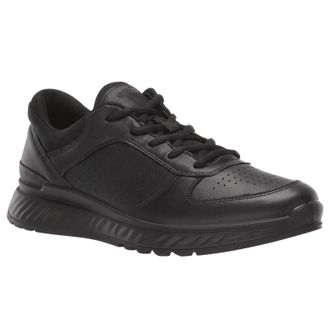 Ecco Ecco Exostride 835313 Leather Womens Comfort Trainers - Black - Size:UK 6.5-7