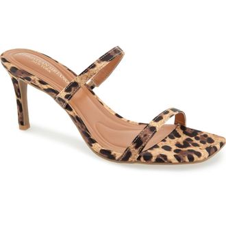 Christian Siriano Salin Sandal in Cheetah Fabric at Nordstrom, Size 6.5