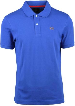 La Martina Polo - Heren - Polos - Blauw - 2XL - Katoen - Tops
