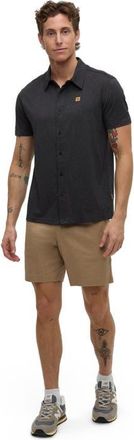 tentree Hawthorn Shirt in Meteorite Black Heather at Nordstrom, Size Xx-Large