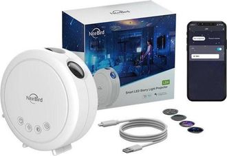 OEM Nitebird Lb4 Tuya Star Proyector, 360&deg;, Wi-fi, Mando A Distancia, Blanco
