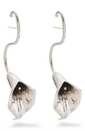 LADY GREY Calla Lily Drop Earrings in Silver at Nordstrom