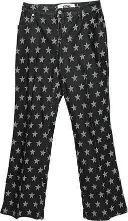 Moschino star-print flared trousers - Black