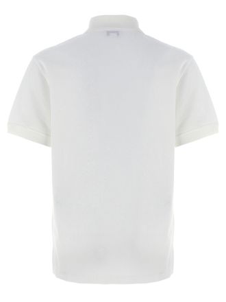 Alexander McQueen Logo-Embroidered Piqu&eacute; Cotton Polo Shirt - White