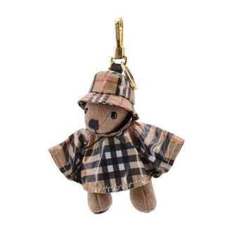 Burberry Keyrings, male, Beige, Size: ONE SIZE Fashionable Accessories Set with Logo