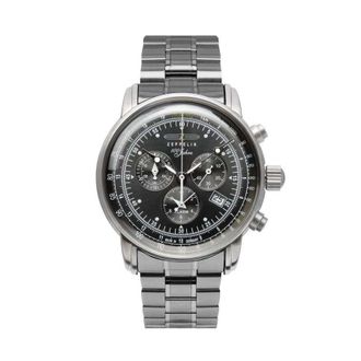 Zeppelin 100 Jahre Chronograph Black Dial Mens Watch 7680MB2