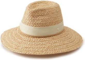 Helen Kaminski Leoni Raffia Straw Sun Hat in Natural/creme at Nordstrom Rack