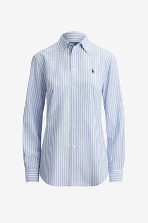 Polo Ralph Lauren Hemd mit Hemdkragen gestreift aus Baumwolle und Leinen