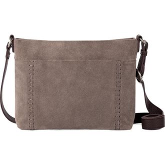 The Sak Melrose Crossbody Leather Bag in Mushroom Suede at Nordstrom