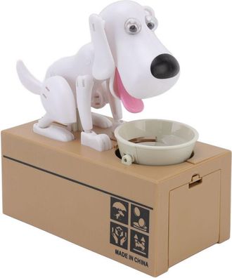 OEM Bonita Y Port&aacute;til Hucha Con Forma De Perro Blanco Para Ni&ntilde;os: Una Innovadora Hucha Con Dise&ntilde;o De Dibujos Animados Para Ahorrar