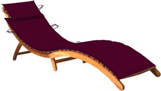 vidaXL Tumbona De Jard&iacute;n Con Coj&iacute;n Madera Maciza De Acacia Vidaxl