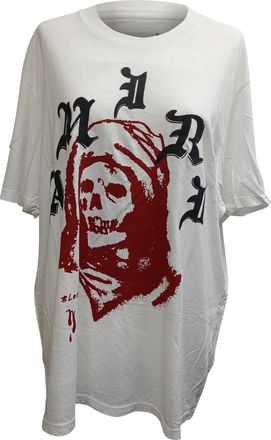 Amiri Wes Lang Edition Solar Kings T-Shirt in White Cotton