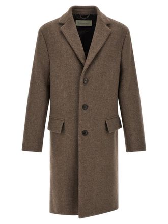 Dries Van Noten Wool Blend Coat - Taupe
