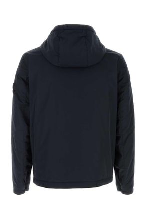 Stone Island Mens Midnight Blue Polyester Padded Jacket Navyblue Giubbini