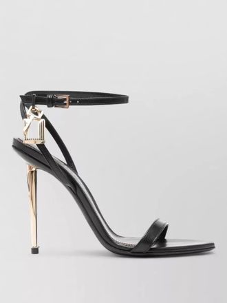 Tom Ford leather padlock pointed-toe heeled sandals