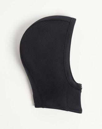 Valentino Garavani Cappuccio VLogo Signature In Jersey Con Zip Donna NERO L/X