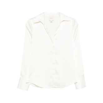 Calvin Klein Shirts, female, White, Size: XS Hammered Shirt