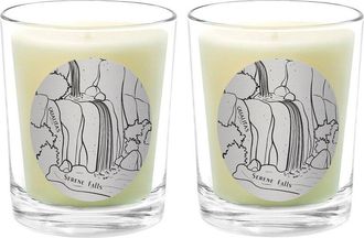 Qualitas Serene Falls Two Scented Beeswax Candle Set