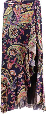 Etro Multicolored Viscose Skirt