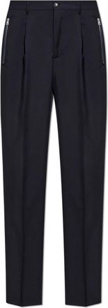 Etro Wollen broek met persplooi - Heren - Nette broeken - Blauw - M - Wol - Broeken