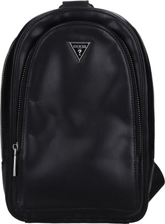 Guess Mini rugzak van imitatieleer - Heren - Schoudertassen - Zwart - ONE Size - Leer - Tassen
