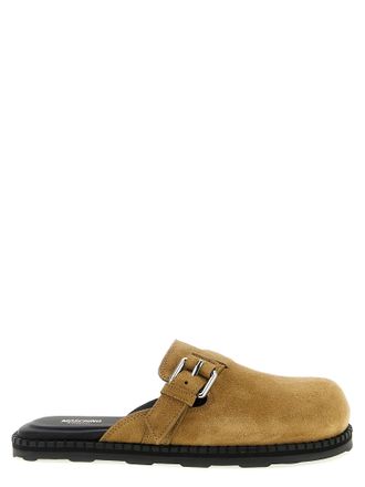 Moschino Womens Suede Sabots