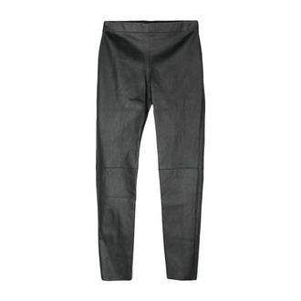 Joseph Joseph, Leather Trousers, female, Black, Size: M Leather Stretch Leggings