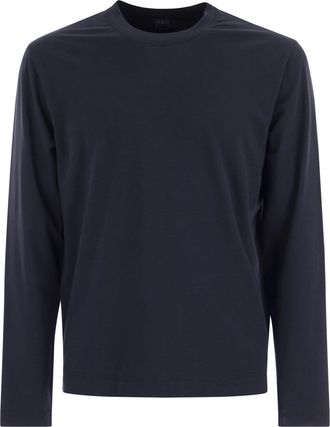 Fedeli Extreme Crew Neck T Shirt With Long Sleeves