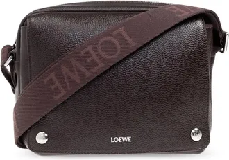 Loewe Borsa messenger Pebble media - Marrone