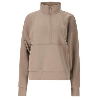 ENDURANCE Jillnana Half Zip Pullover f&uuml;r Damen | beige/braun