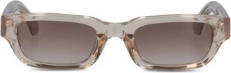 Chimi Eyewear Zonnebril met rechthoekig montuur - Beige