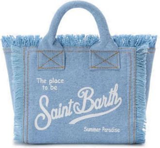 MC2 Saint Barth Tote Bags, female, Blue, Size: ONE SIZE Vanity Shoulder Bag