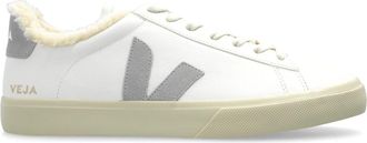 Veja Campo leren sneakers met bontafwerking