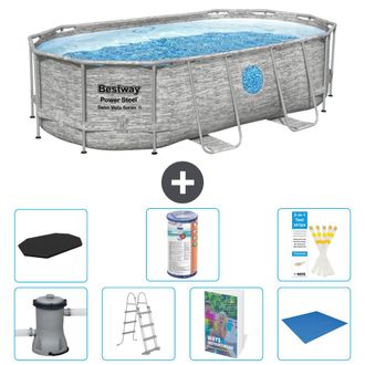 Bestway Piscina Bestway Power Steel Oval - 427x250x100 Cm - 8-piezas S594