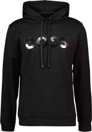 HUGO BOSS Hombre, Sudaderas, Negro, Talla: L