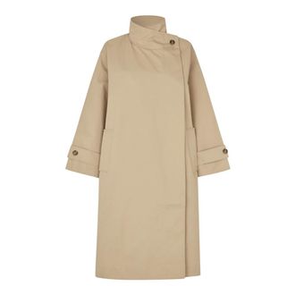 Lollys Laundry Single-Breasted Coats, female, Beige, Size: 2XL Single-Breasted Coat