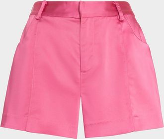 Ramy Brook Rosalind Satin Mini Shorts