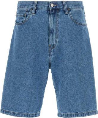 Carhartt Work in Progress Denim Landon Short Pants - Heren - Denim shorts - Blauw - W30 - Denim - Korte Broeken